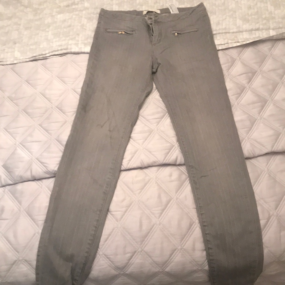 Zara gray pin stripe jeans